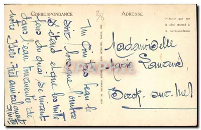 Grenoble — Widok na rzekę Isère i łańcuch Alp — LL — Rewers