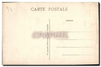 Zamek w Vizille i ogród — seria 103 — Fotograf Martinono, Grenoble — Rewers