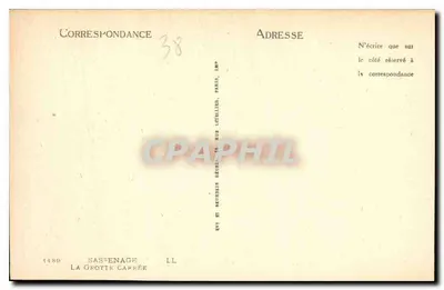 Kamienica Kwadratowa — Sassenage — Wydawca LL, nr 1489 — Rewers