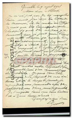 Grenoble — Noce w mieście — nr 180 — Rewers