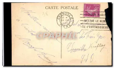PONT-EN-ROYANS — Casas suspensas sobre a Bourne — Editor: , n° 1510 — Verso