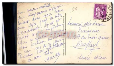 Jezioro LAFFREY — Dzień silnego wiatru — wydawca nieznany — Rewers