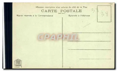 Vienne — Templo de Augusto e Lívio — editor Blançard, n° 400 — Verso
