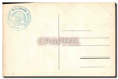 Dauphiné — Ogólny widok klasztoru Grande-Chartreuse — Wydawca nieznany, nr 56 — Rewers