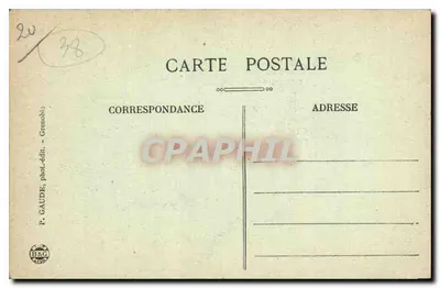 Grenoble — Os Quais e a Cadeia dos Alpes — P. Gaude, fot. editor, Grenoble — Verso
