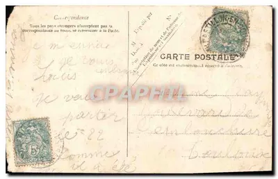 Myśle o Tobie — Les Gerbes — V.P. Paris, nr 2239 — Rewers