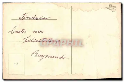 Bouquet van viooltjes — uitgever Julluas, n°6 — Achterkant
