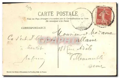 Wąwóz Vénéon blisko St-Christophe-en-Olsans — Most Diabła — E.R. — n°866 — Rewers