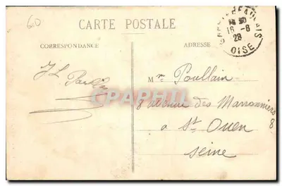 Beauvais — As Torres do Palácio de Justiça — N.G. — Verso