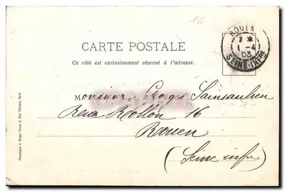 Séminaire de Richemont, kaplica — Okolice Cognac — Librairie H. Bonnaud, Cognac — Rewers