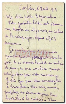 Saint-Germain-de-Confolens — Velho Castelo — H. Cassau, Confolens — Verso