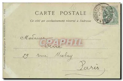 La Rochefoucauld (Charente) — Castelo, Fachada para a Cour — J. Bailly — N°34 — Verso