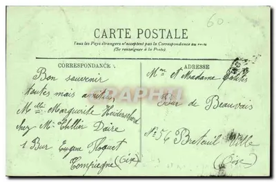 Compiègne — Park Zamku — La Foînelle — L.L. — Rewers