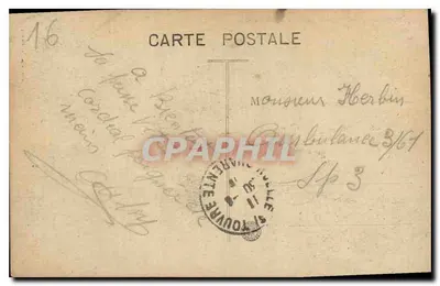 Angoulême - Hotel de Ville, fasada południowo-wschodnia — Wydawnictwo E. Constantin, nr 8 — Rewers