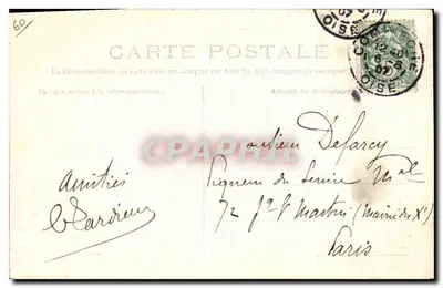 Compiègne — Hotel de Ville — Fasada — Wydawnictwo Nouvelles Galeries — Rewers