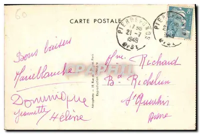 PIERREFONDS — Zamek — Fotografia lotnicza - 1 — Rewers