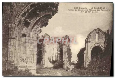 La Couronne — Ruínas da Antiga Abadia dos Agostinhos — F. Braun, Royan