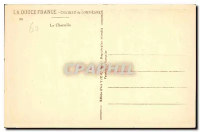 Zamek w Compiègne — La Charmille — Wydawnictwo Art YVON — Rewers