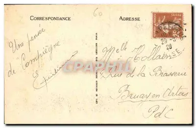 Compiègne — Zamek — Sala Kwiatów — LL — Rewers