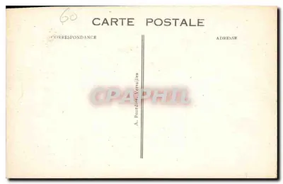 Pałac w Compiègne — Wejście do Bercœur — wydawca A. Rourdier, Versailles, nr 31 — Rewers