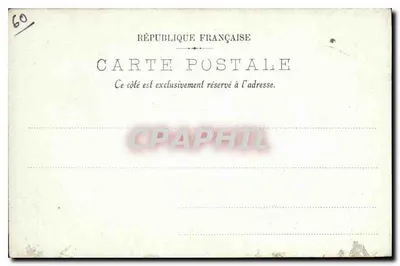 Castelo de Chantilly — A Porta do Museu Condé — LL. — N° 22 — Verso