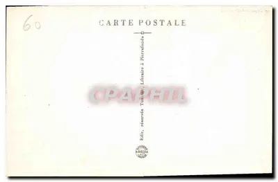 Pierrefonds — Zamok (fasada zachodnia) — Wyd. Tuzan, Księgarnia w Pierrefonds — Rewers
