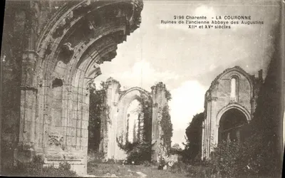 LA COURONNE — Ruínas da antiga Abadia dos Agostinhos — F. BRAUN, Royan