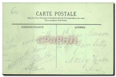 PierreFonds — O Castelo — Vista geral do lado Leste — LL. — N° 124 — Verso