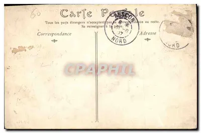 Zamek w CHANTILLY, widok z Vertugadîn — wydawca nieznany — Rewers