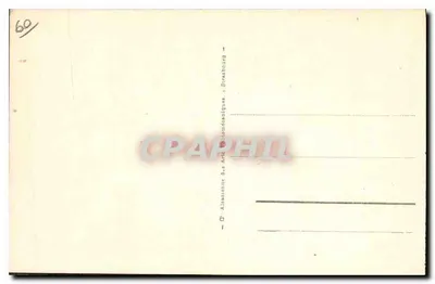 Zamek Pierrefonds — widok panoramiczny — seria 301, wydawca Alsaçienne d'Art et d'Archéologie — Rewers