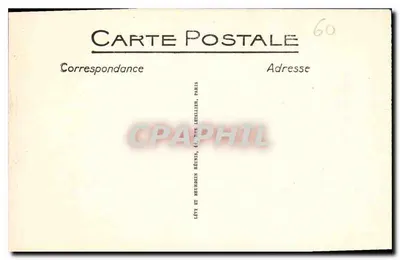 Pierrefonds — A Estátua do duque de Orleães, Fundador do Castelo — LL, n° 120 — Verso
