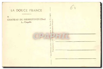 Zamek Pierrefonds — Kaplica — Les Éditions d'Art Yvon, Paryż — Rewers
