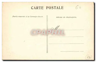Chantilly — Zamek — A LA MÉNAGÈRE PARIS — Rewers