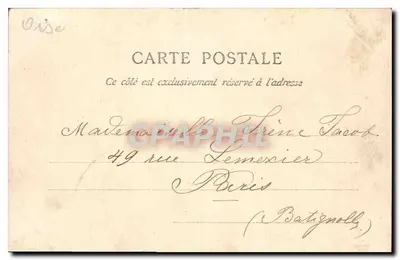 Beauvais — Le Jeu-de-Paume — Fontaine centrale — C. L. C. éditeur — Rewers