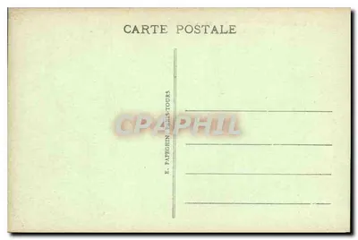 Castelo de CHANTILLY (Lado Sul) — A.P. — Editor E. Papeghin, Paris-Tours — Verso