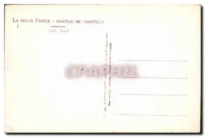 Zamek w Chantilly — Strona północna — Wydawnictwo YVOY — Rewers