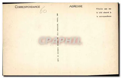 Chantilly — O Castelo, a Entrada e o Ponte-Levis — LL — Verso