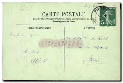 Zamek Pierrefonds — Façada Zachodnia — Schreiner, wydawnictwo — Rewers