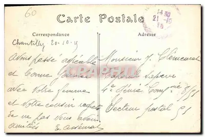 Zamek Chantilly — Strona wschodnia — ND. Fot. n°226 — Rewers