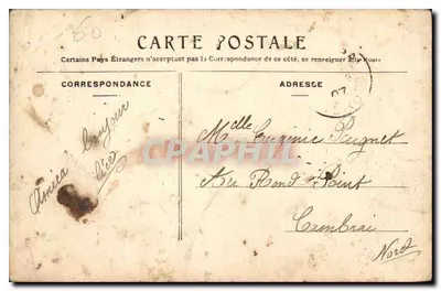 Chantilly — O Castelo — a Cour d'honneur — Coleção K. 1 — Verso