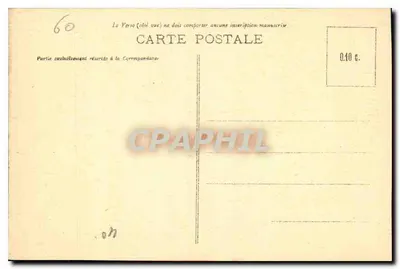 Compiegne — Pałac — Wyd. Bourton, Compiègne — Rewers
