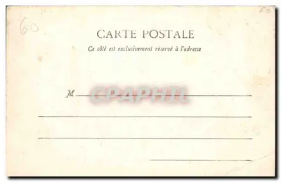PierreFonds - Zamek widziany z Lasu Haucourt — Decelle, Compiegne, nr 2 — Rewers