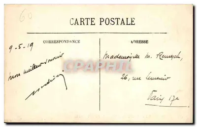 PierreFonds — O Castelo e o Lago (lado Oeste) — Edição La Imbert-Henry, Compiegne — Verso