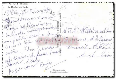 De Rocher du Basta — Biarritz — L. Laviolle — Achterkant