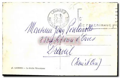 A Gruta de Lourdes — A Gruta Miraculosa — editor 46. LOURDES — Verso