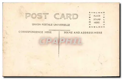 Dois Índios — paisagem montanhosa — União Postal Universal — Verso