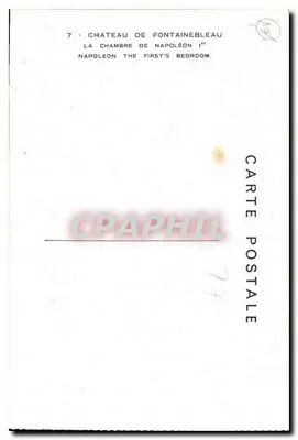 Castelo de Fontainebleau — Quarto de Napoleão I — Verso