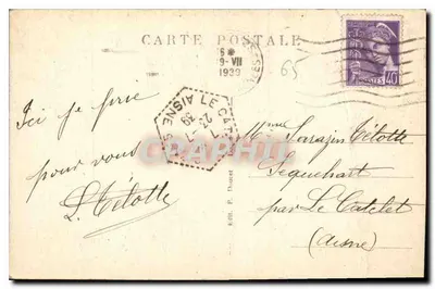 Lourdes — Panny Maria Z Koroną — P.D. (wydawca P. Dauré, n°16) — Rewers