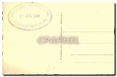 Most Hiszpański — Cauterets — Hôtelellerie de Montagne — Rewers