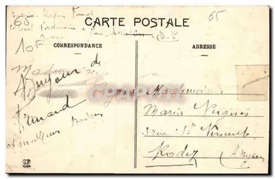 Lourdes — Dom Ojczysty Bernadette Soubrirous i Chalet Bernadette — Phototype Labouche Frères, Toulouse — Rewers
